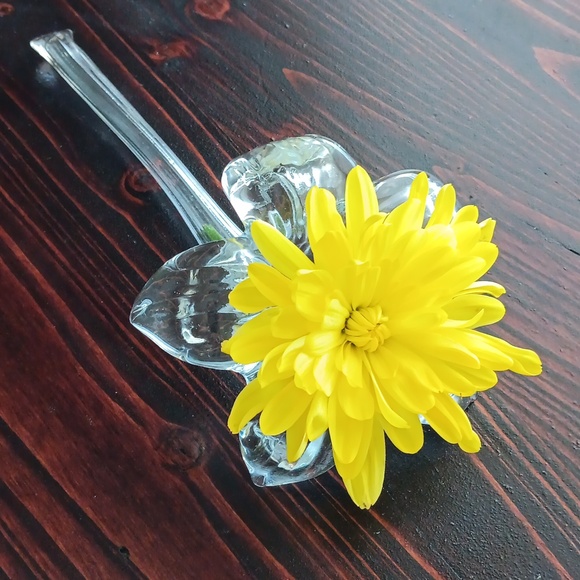 Blown Glass Flower Lily bud vase pk1 - Picture 8 of 8